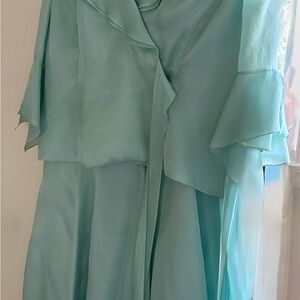 Frascara Mint Aqua Dress Top - Size 12
